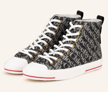 Hightop-Sneaker - SCHWARZ