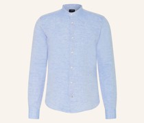 Leinenhemd PEBO Slim Fit mit Stehkragen