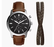 Set Uhr Chronograph Townsman LiteHide-Leder Armband