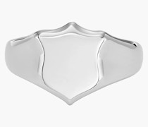 Siegelring Heritage Shield Edelstahl - Silberfarben