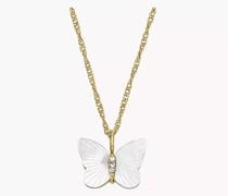 Kette Sutton Radiant Wings Butterfly Perlmutt weiß - Weißes Perlmutt