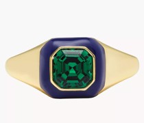 Ring Candy Jewels Emaille Glasstein blau grün