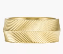 Ring Harlow Linear Texture Edelstahl goldfarben - Goldfarben