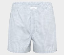 Boxershorts aus Baumwoll-Dobby weiß/Grau