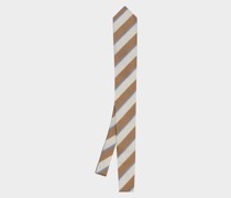 Gestreifte Seidenjacquard-Krawatte