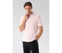 Piqué Poloshirt Slim Fit Rosa