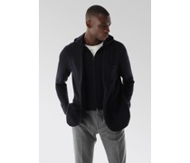 Strick Blazer mit Hoodie aus Merinowolle