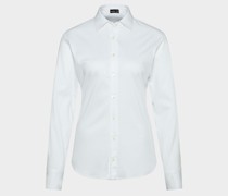 Jersey Hemdbluse Swiss Cotton weiß