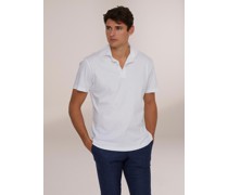 Poloshirt aus Baumwolljersey weiß