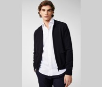 Strickjacke aus Air Cotton mit Reißverschluss