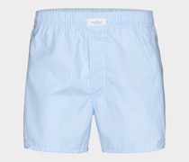 Bequeme karierte Boxershorts aus Baumwolle Hell