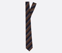 Gestreifte Krawatte aus Seiden-Jacquard