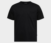Oversize Jersey T-Shirt mit Brusttasche