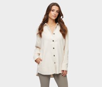 Damen Overshirt aus Flanell-Twill Beige