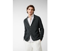 Blazer aus merzerisierter Baumwolle und Leinen