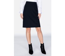 Klassischer Rock aus Baumwollmischgewebe Modern Fit Dunkel