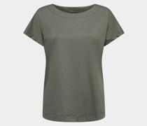 Kurzarm Damen T-Shirt Modern Fit aus Swiss-Cotton Oliv/Grün