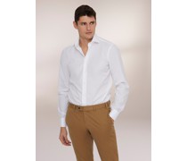 Hochwertiges Businesshemd aus Baumwolle Tailor Fit weiß