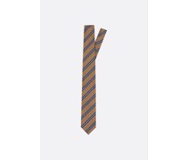 Seidenjacquard-Krawatte gestreift