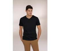 V-Ausschnitt Jersey T-Shirt Slim Fit