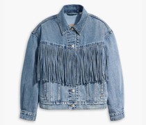 90's Fringe Trucker Jacke
