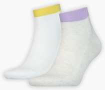 halbhohe Socken mit Logo hinten – 2er Pack