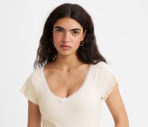 Dry Goods T Shirt mit V Ausschnitt