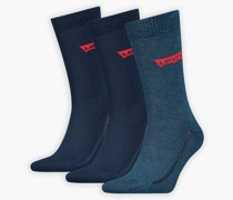 normal geschnittene Socken mit Batwing Logo aus recycelter Baumwolle – 3er Pack