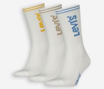 Regular Cut Sports Logo Socken – 3er Pack
