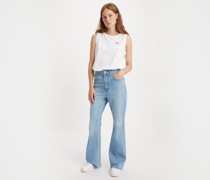 1970er Jahre High Flare Jeans