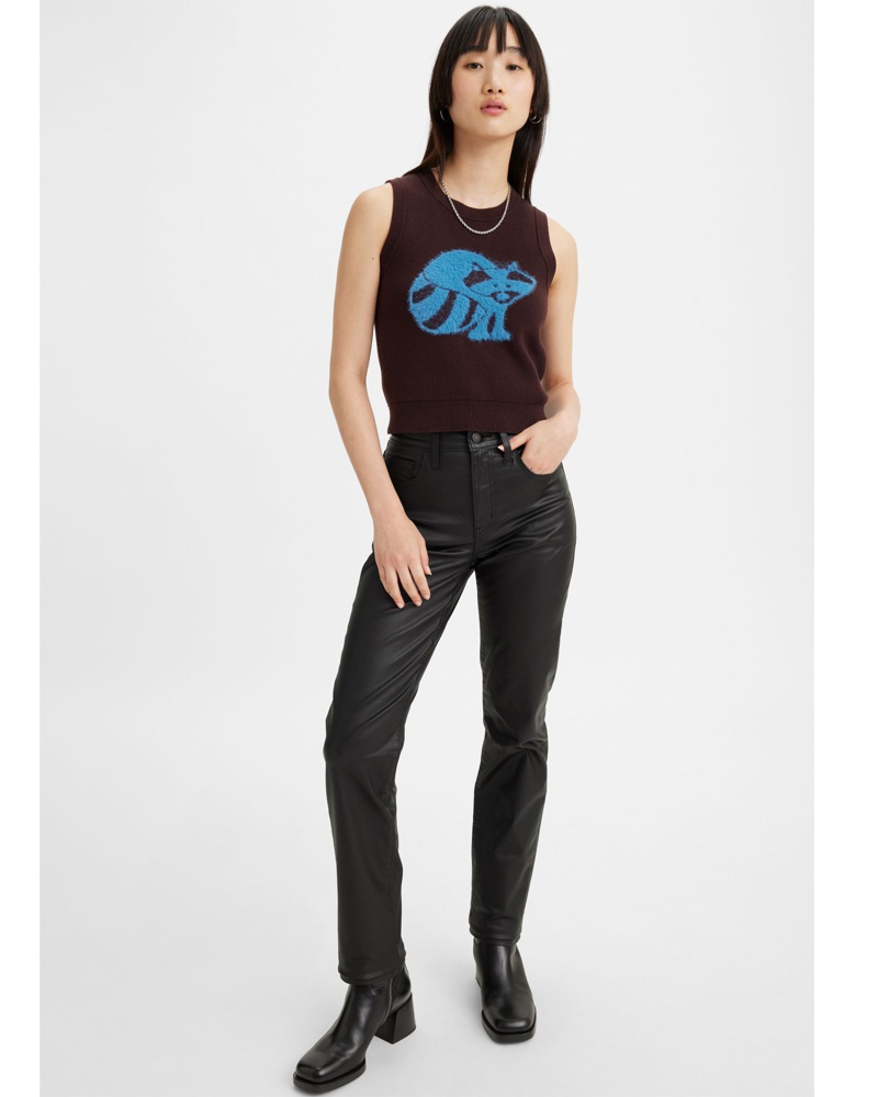 Levi's Damen Coated Straight Hose