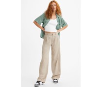High Rise Baggy Hose mit Falten