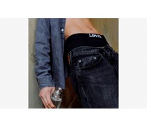 einfarbige Boxer Shorts – 2er Pack