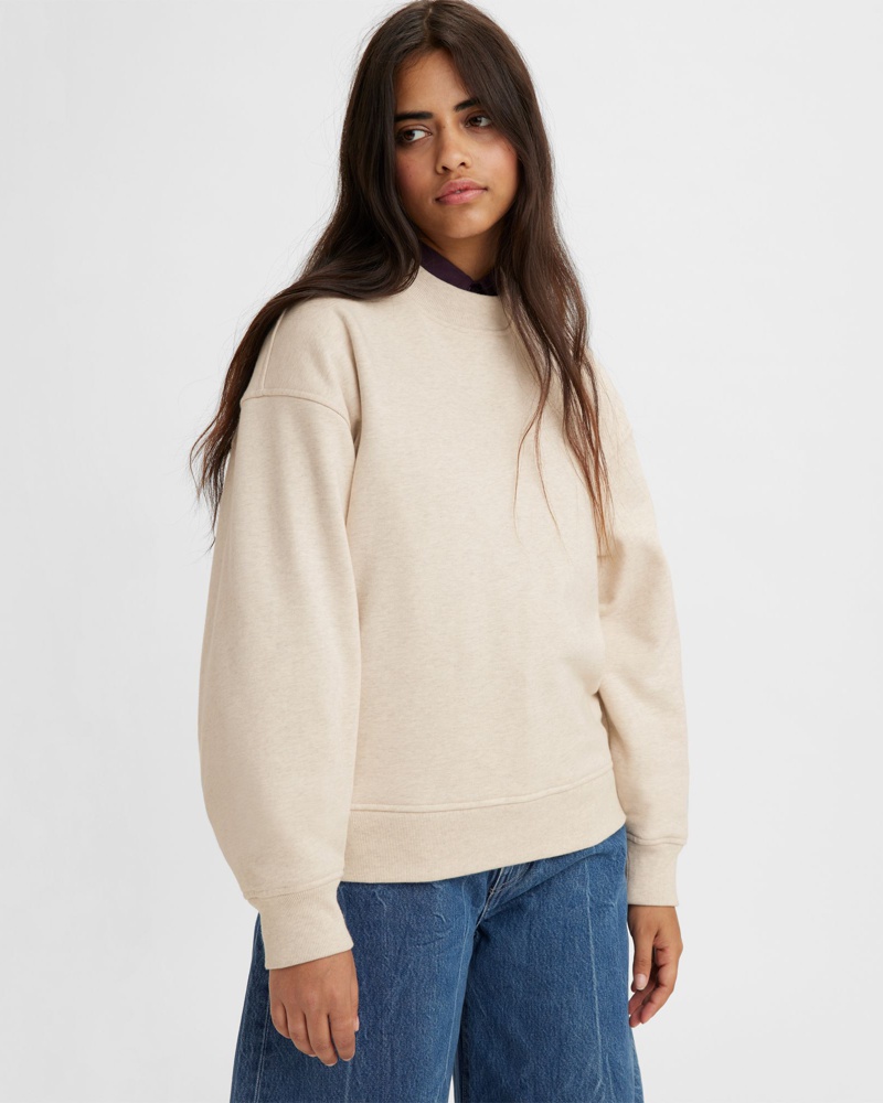 Levi's Damen Made & Crafted® klassisches Sweatshirt mit Rundhalsausschnitt