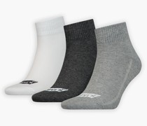 mittelhohe Socken mit Batwing Logo aus recycelter Baumwolle – 3er Pack
