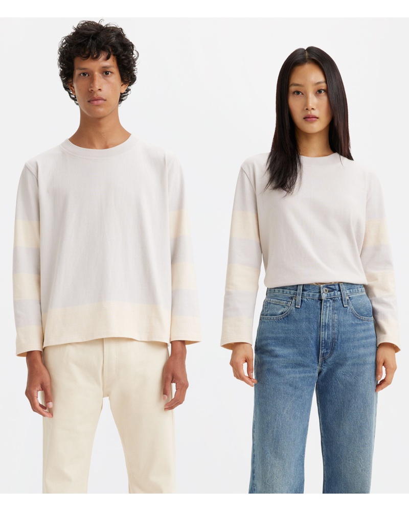 Levi's Damen Made & Crafted® T Shirt mit 3/4 Arm