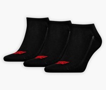 kurze Socken mit Batwing Logo aus recycelter Baumwolle – 3er Pack