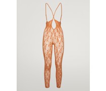 Monogram Flower Net Tights Leggings