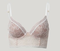 Nets and Roses Crop Top Bra