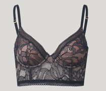 Nets and Roses Crop Top Bra
