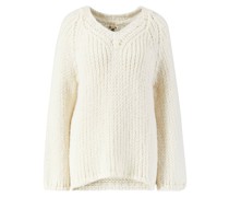 Cashmere-Pullover mit V-Ausschnitt