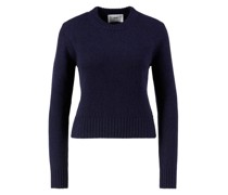 Cashmere-Rundhalspullover 'Tonal ADC' Marineblau