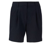 Leinen-Baumwoll Shorts 'Bente' Marineblau