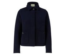Wolljacke Marineblau