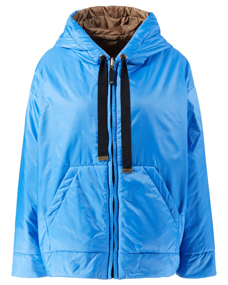 Max Mara Damen Leichte Jacke 'Greenbox' Blau/Braun
