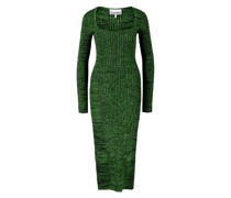 Melange-Strickkleid