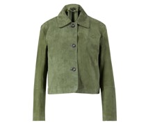 Velourslederjacke 'Emy' Khaki