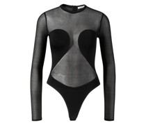 Body aus transparenten Crêpe