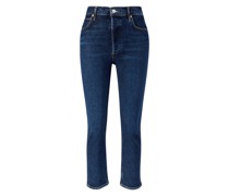 Slim-Fit Cropped Jeans 'Riley Crop' Marineblau