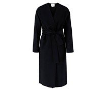 Wollmantel Marineblau